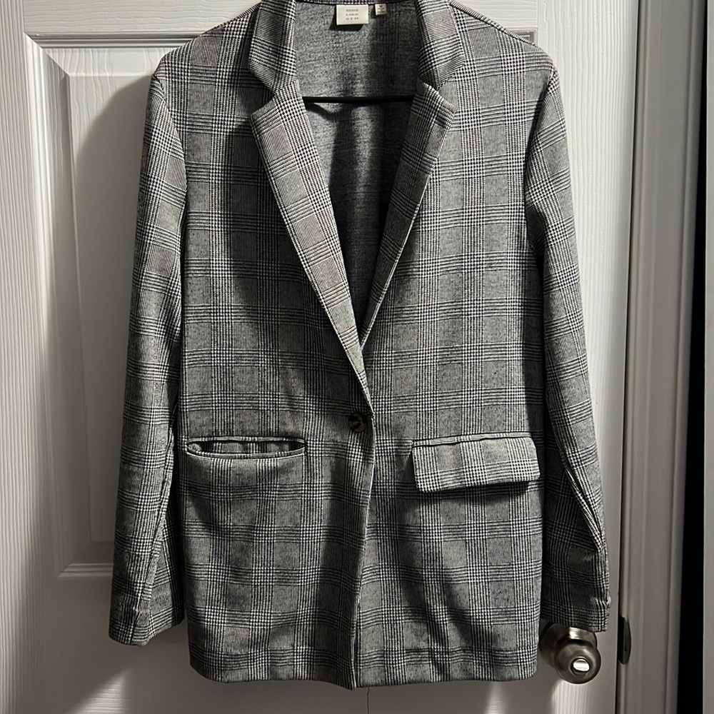 Good Luck Gem - Jersey Plaid Blazer size M - Picture 4 of 4